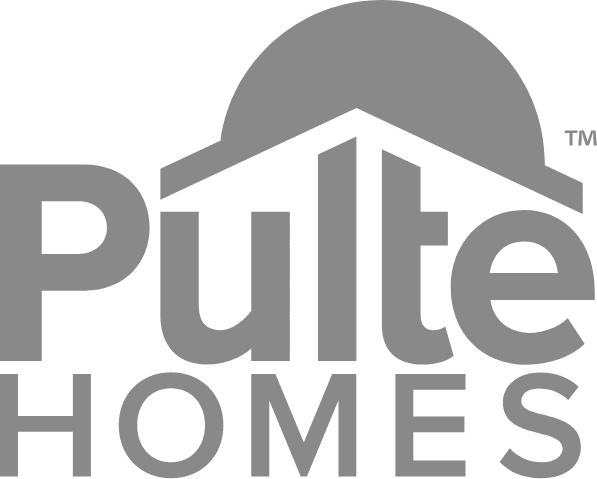 pulte homes logo in grey